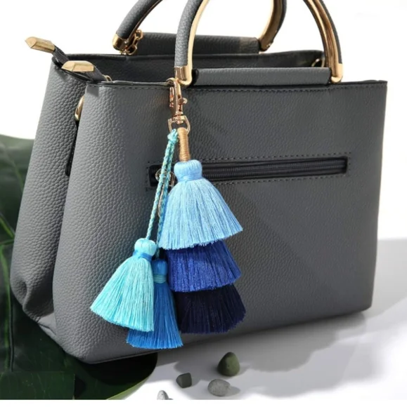 Bohemian Handmade Fringe Cute Keychains for Handbag/Purse - Picture 5 of 6